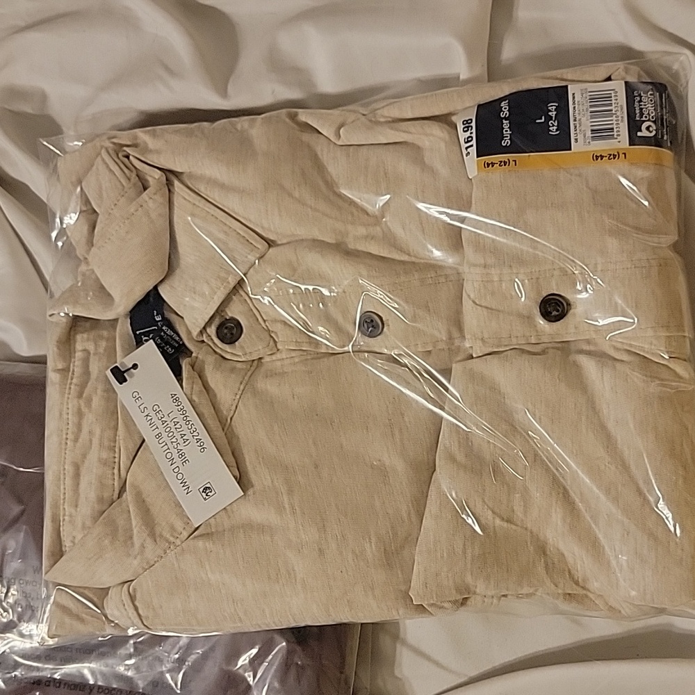 LS knit button down Henley